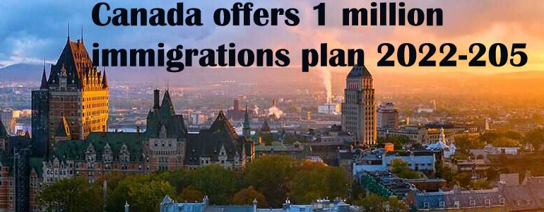Canada offer 1 million immigrations for international people